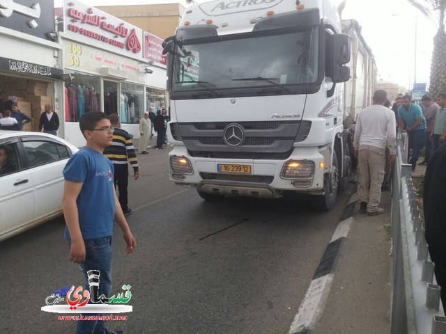 باقة: مصرع طفل اثر دهس بشاحنة في الشارع الرئيسي